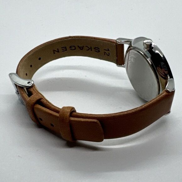 Skagen SKW1085 Women\'s Brown Leather Analog Dial Quartz Wrist Watch AEA234 main image 4
